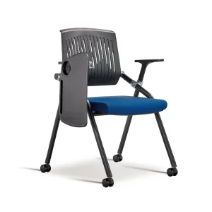 Stackable Folding Office Chair with Wheels