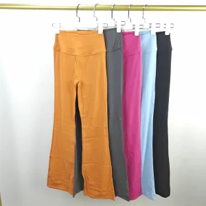 Quick-drying Casual Flare Pants for Women High Waist Wide-leg Hip Lifting Yoga Pants Fitness Sports Tight Flared Pants
