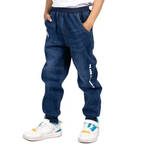 Jeans de denim azul casuais para crianças