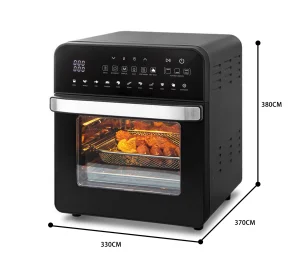 Family and Party Use Healthy Oil-Free Stainless Steel Square Electric Air Fryer Oven for Household and RV Use