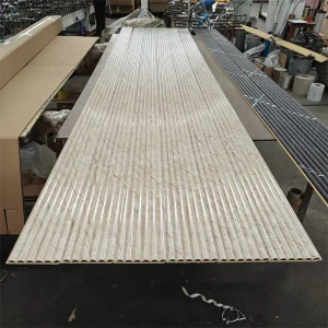 Factory Indoor Partition WPC Wall Board Fluted WPC Wall Panel Interior Decoration