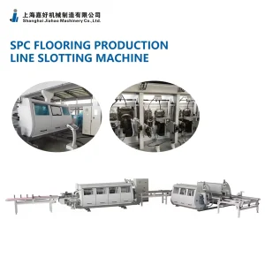 Spc Vinyl Plank Laminate Flooring Click Slotting Automated System