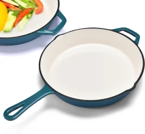 16cm 20cm 25cm Enamel Cast Iron Soup Pots Saucepan Wholesale Skillet Long Handle Non-stick Kitchen Cookware Frying Pan