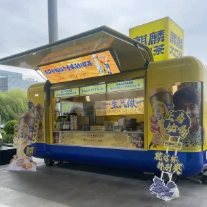 Food Trailer Truck Cart Concession Full Kitchen Freedom Mobile Food Trailer BBQ White Towable Food Trailer with Grill Factory Fully Equipped Food Trailer