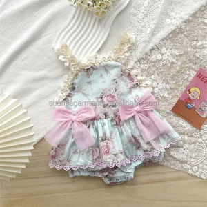 Custom Pattern Cotton Romper
