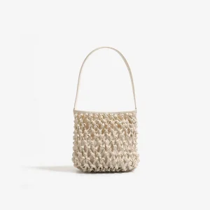 2025 New Niche Casual Women's Summer Woven Bucket Tote Bag