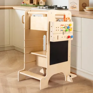 MultiFunctional Interactive Wooden Toddler Early Education Set