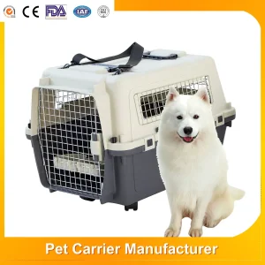 Luxury Pet Travel Carrier Airline Approved Dog Transport Cage