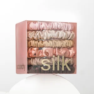 2025 Custom Logo Silk Hair Ties Set