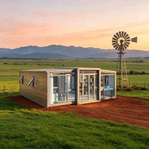 Casa Contenedor Prefabricada Expandible Estructura de Acero