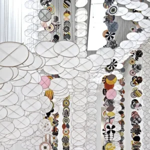 Large Circular Art Design Shopping Mall Lobby Hanging Decorative Art Installation