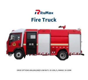 High-Capacity 4X2 Fire Truck with Advanced 5000L Foam Tank