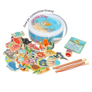 YUCI Wooden Kids Fishing Toy Motor Skills