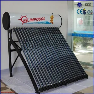 Sistema de calefacción de agua caliente solar pasivo