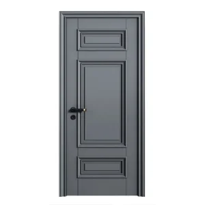 Portas de PVC brancas à prova d'água e à prova de som para apartamentos com design moderno francês