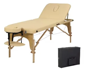 Wooden Folding Portable Massage Table Massage Bed for Collapsible Tattoo Beauty SPA