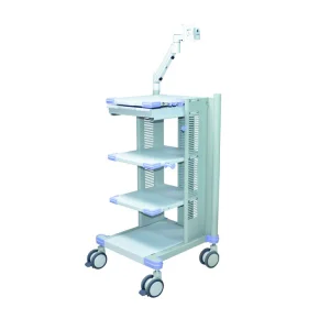 Ouman Hospital Standard Metal Medical Trolley Cart for Endoscope Camera System
