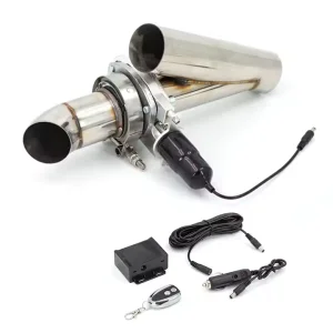 2.5 or 3 Inch Stainless Steel Y-Pipe Cutout Electric Exhaust Catback Downpipe with Remote Bypass Valve Performance Parts