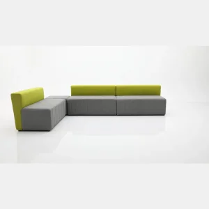 Creative Profiled Fabric Sofa Modern Simple Office Lounge Leisure Personality Arc Sofa Tea Table Combination