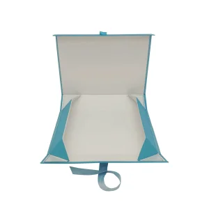 Custom Magnetic Box Foldable Rigid Package Boxes with Ribbon