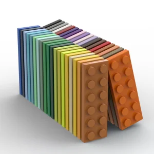 BEBRICKS Building Blocks Plate Set