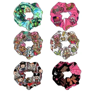 Ruidian 95% Bamboo 5% Spandex Scrunchie Bulk Hair Accessories Custom Logo Label with Box Scrunchies Silk