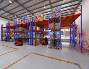 Heavy Duty Detachable Industrial Multi Level Solid Steel Plate Mezzanine Floor System Warehouse Storage Racking