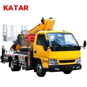 21m Bucket Hydrulic Lift Working Ladder Lifting Pickup Crane Cherry Picker Manlift Pallet Work Transport Aerial Platform Mounted Truck High-Altitude Operation