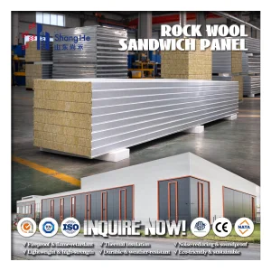 Customizable Rock Wool Insulated Roofing Sandwich Panels