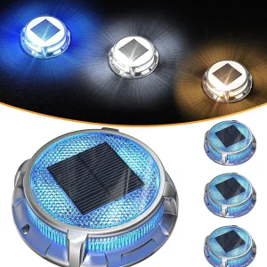 Outdoor in-Ground Lights Solar - Landscape Lighting - Outdoor Lighting for Deck, Pool, Step, and Wall