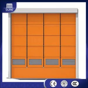 Wholesale Price PVC Customize Multi Fold Doors with Automatic High Speed Stacking Rolling Curtain Rapid Door for Cold Chain Logistics Factory