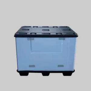 Container de Armazenamento Plástico Empilhável Personalizado de Alta Capacidade para Transporte de Produtos Industriais