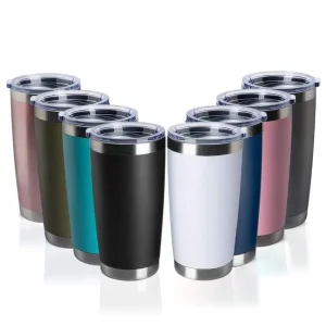 Hot Sell Custom Imprint 20oz Stainless Steel Vacuum Insulated Tumbler Double Wall Coffee Mug Stainless Steel Travel Mug with Lid