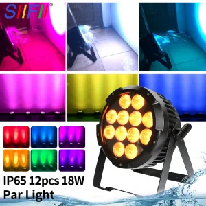 12X18W 6in1 Waterproof Battery LED PAR Light Outdoor LED PAR Bar Stage Lighting