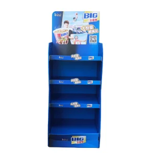 Stylish Paper Display Rack Cardboard Display Shelf for Retail Shop