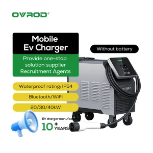 Ovrodgbt Car Charging Station Level 3 EV DC Charger 20kw 220V Electric Car Charger Fast DC EV Charger Stations