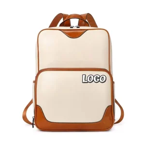 Luxury Anti Theft PU Leather Convertible Backpack Women School Laptop Custom OEM
