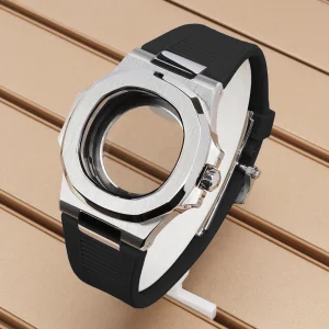 40mm MEN'S Mechanical Watch Case Exhibition BackCover for Nautilus Style NH35/NH36 Movement 10ATM Modification Replacement Parts