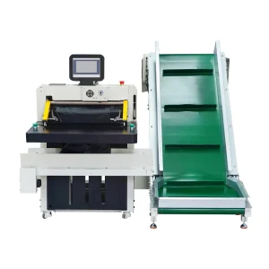 DND50I Ecommerce Order Fulfillment Courier Plastic Bags Labeling Bagging Packaging Machine With Incline Conveyor
