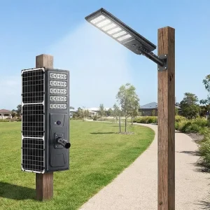 60W/80W جميعًا في واحد مصباح الشارع الشمسي LED المدمج للطاقة الشمسية مع مستشعر للحدائق