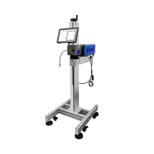 Online Flying Fiber Laser Marker Flying Fiber Laser Metal Tin Production Date PVC PE Pipe Coding Machine
