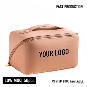 Large Capacity PU Leather Makeup Bag