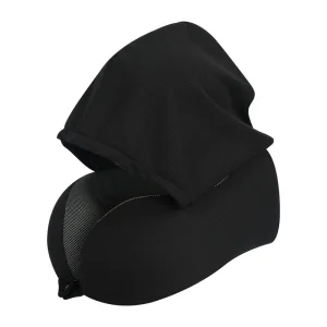 Memory Foam U-Shaped Neck Pillow with Cap for Outdoor Travel and Car Use