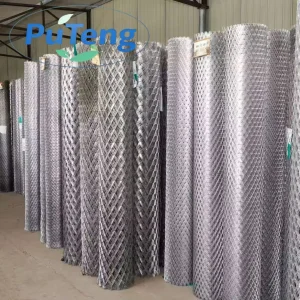 Expanded Metal Serving as Ceiling Panels and Interior Wall Partitions