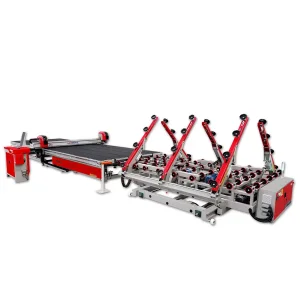 Huashil Model 2721/3829/4228/5133/6133 CNC Double Side Loading Glass Cutting Line for Tempered Glass Production with CE ISO TUV