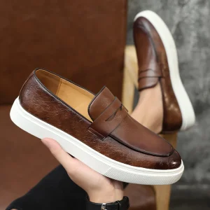 Zapatos de vestir de cuero genuino