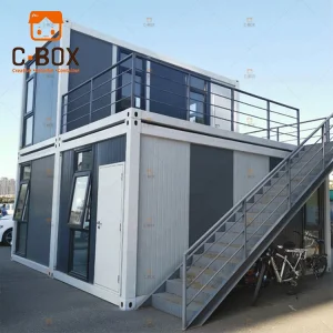 Custom Prefabricated House Container Steel Frame Double Storey Prefab House
