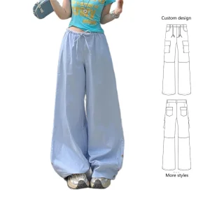 American Vintage High Waist Wide Leg Pants