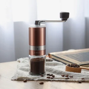 Buy Customized Manual Coffee Grinder with Glass Bottle