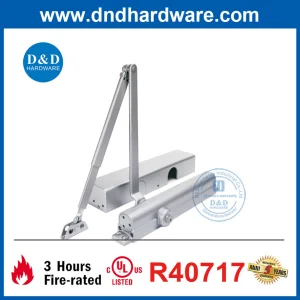 Aluminum Alloy Heavy Duty Surface Mounted Spring Door Closer for Commercial Building